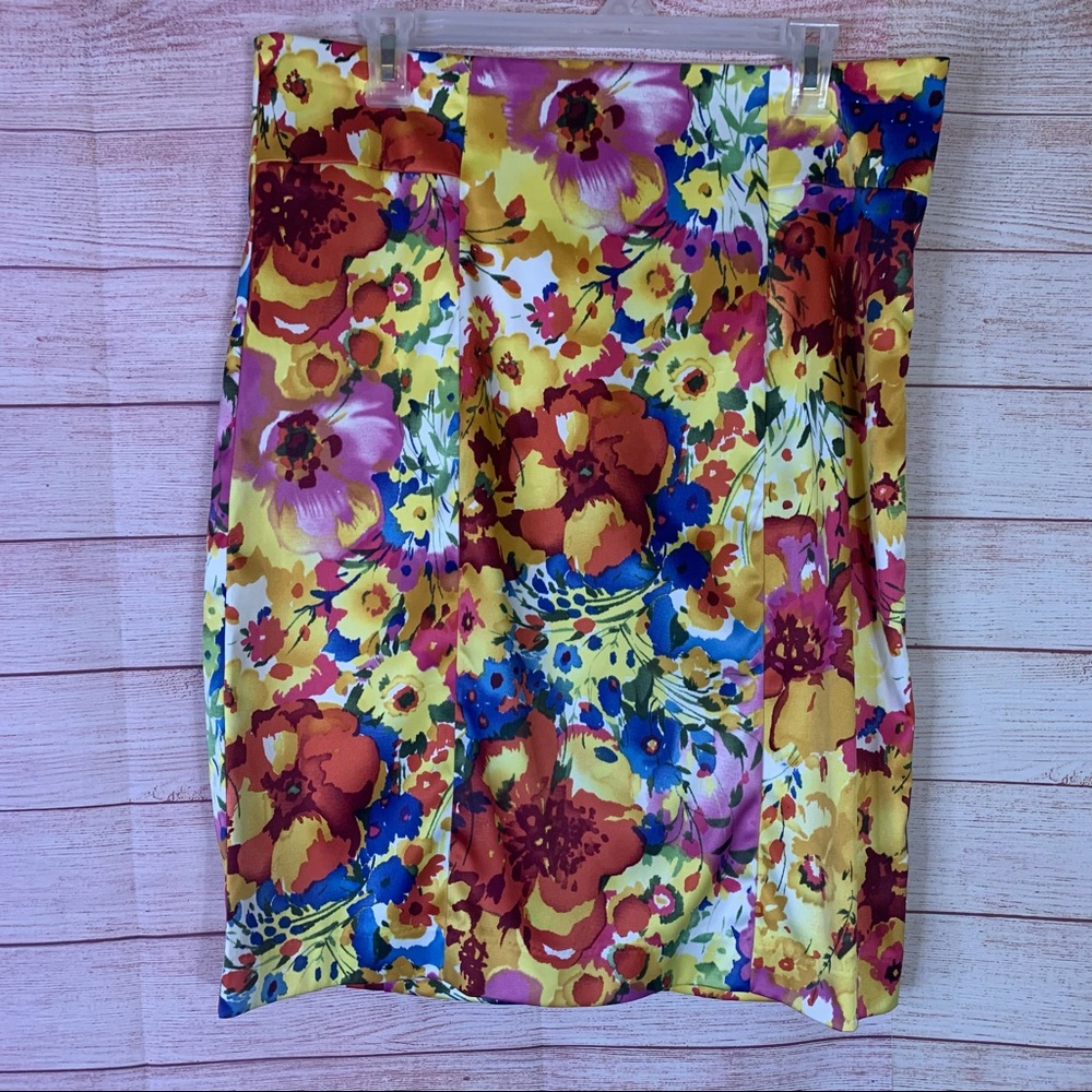 NY Collection Floral Print‎ Skirt Size12